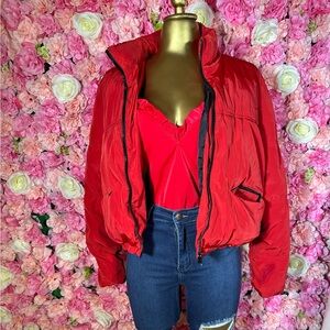 Red Women's Puffer Jacket
